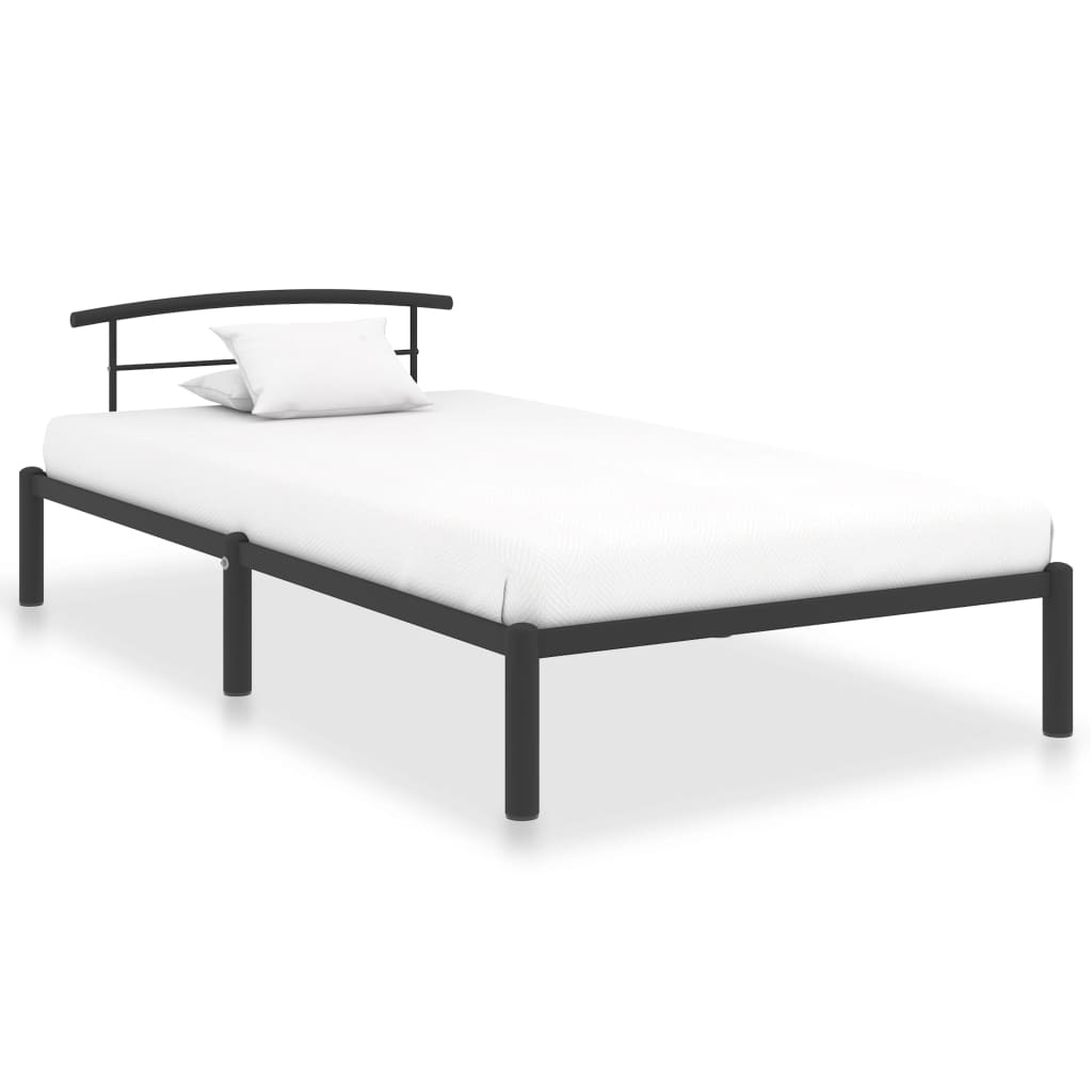 vidaXL Bedframe Metaal Zwart 90x200 - 35% Korting!