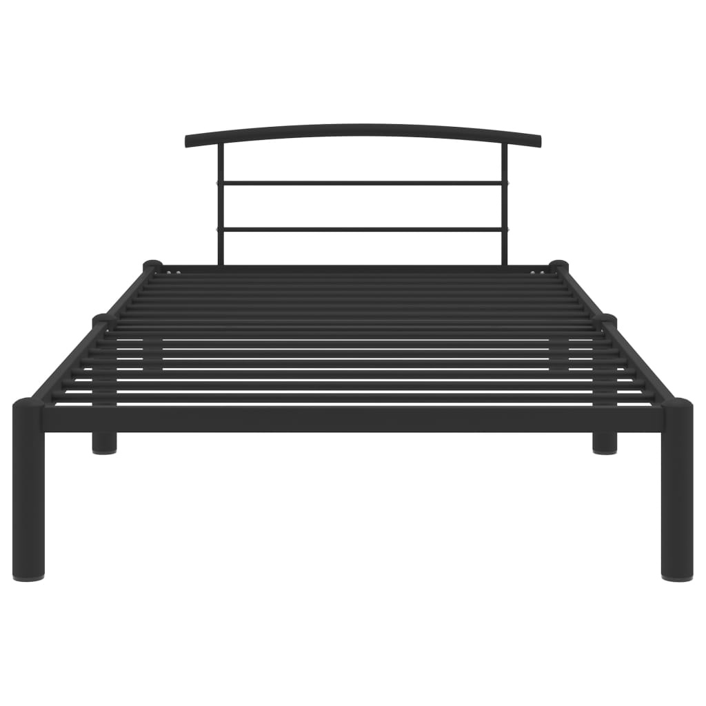 vidaXL Bedframe Metaal Zwart 90x200 - 35% Korting!