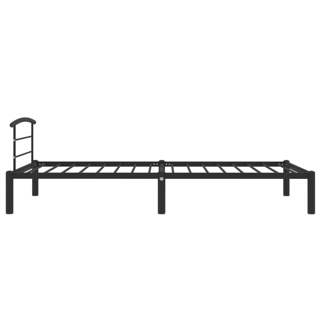 vidaXL Bedframe Metaal Zwart 90x200 - 35% Korting!