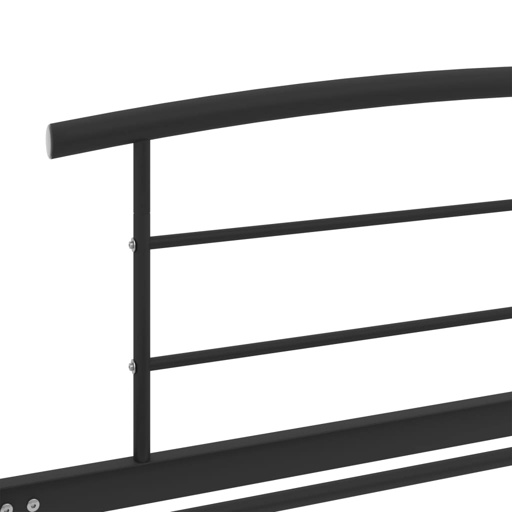 vidaXL Bedframe Metaal Zwart 90x200 - 35% Korting!