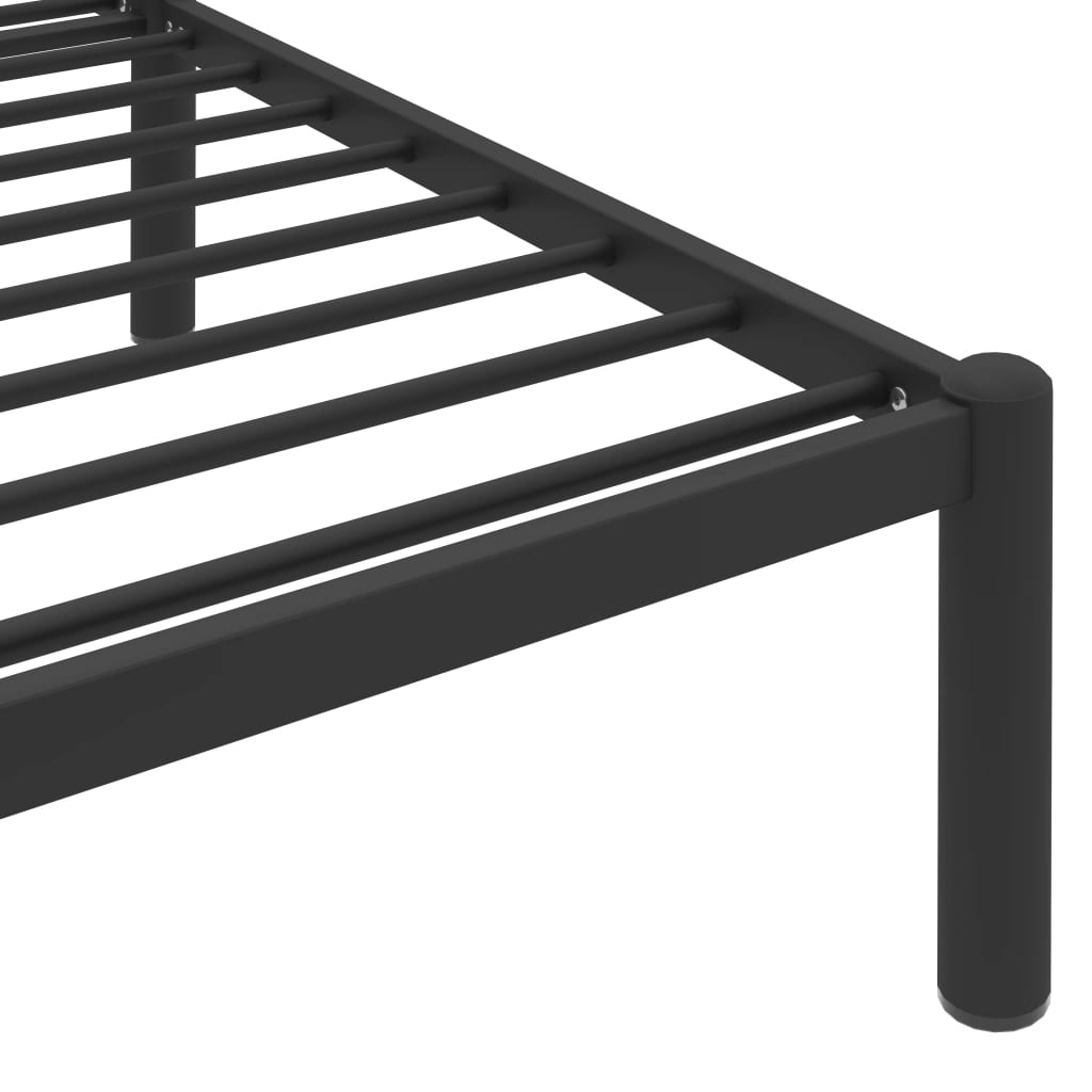 vidaXL Bedframe Metaal Zwart 90x200 - 35% Korting!