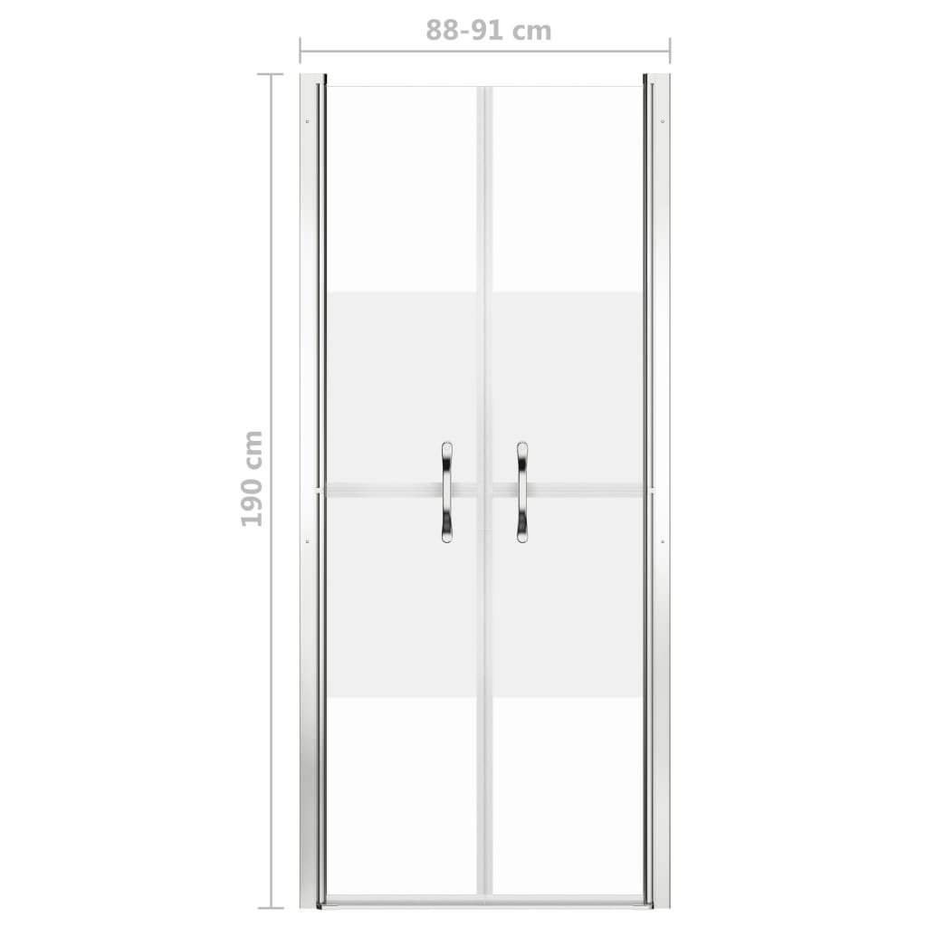 vidaXL Douchedeur 91x190cm Halfmat - 35% Korting!