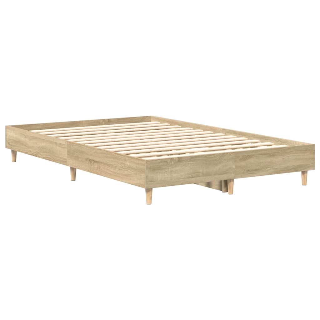 vidaXL Bedframe 140x190 Sonoma Eiken - 35% Korting!