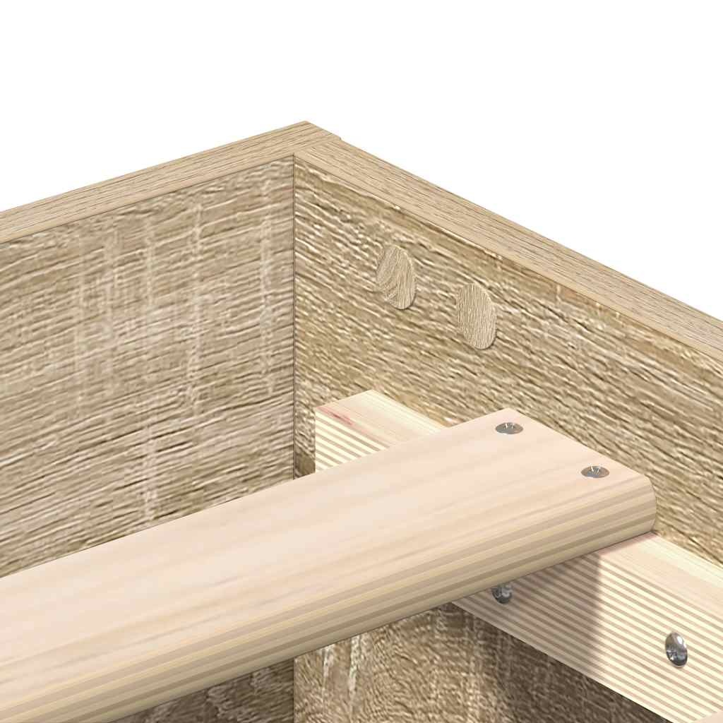 vidaXL Bedframe 140x190 Sonoma Eiken - 35% Korting!