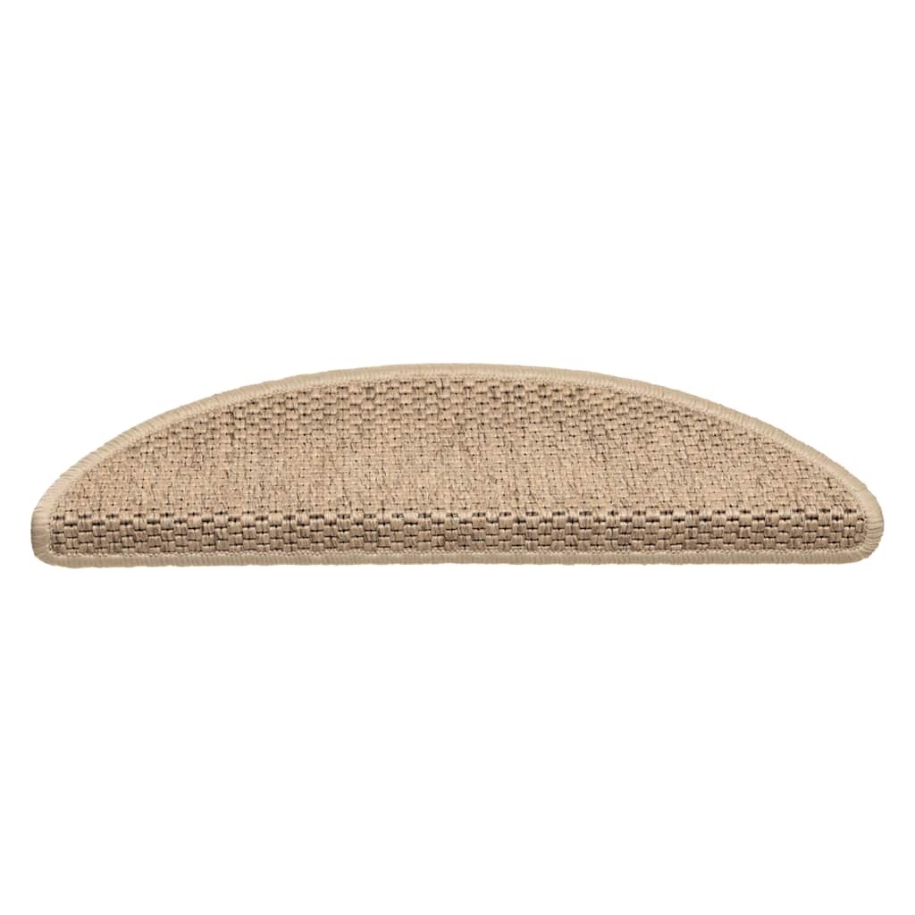 Trapmatten 15 st. Sisal-look Zand - 35% Korting!