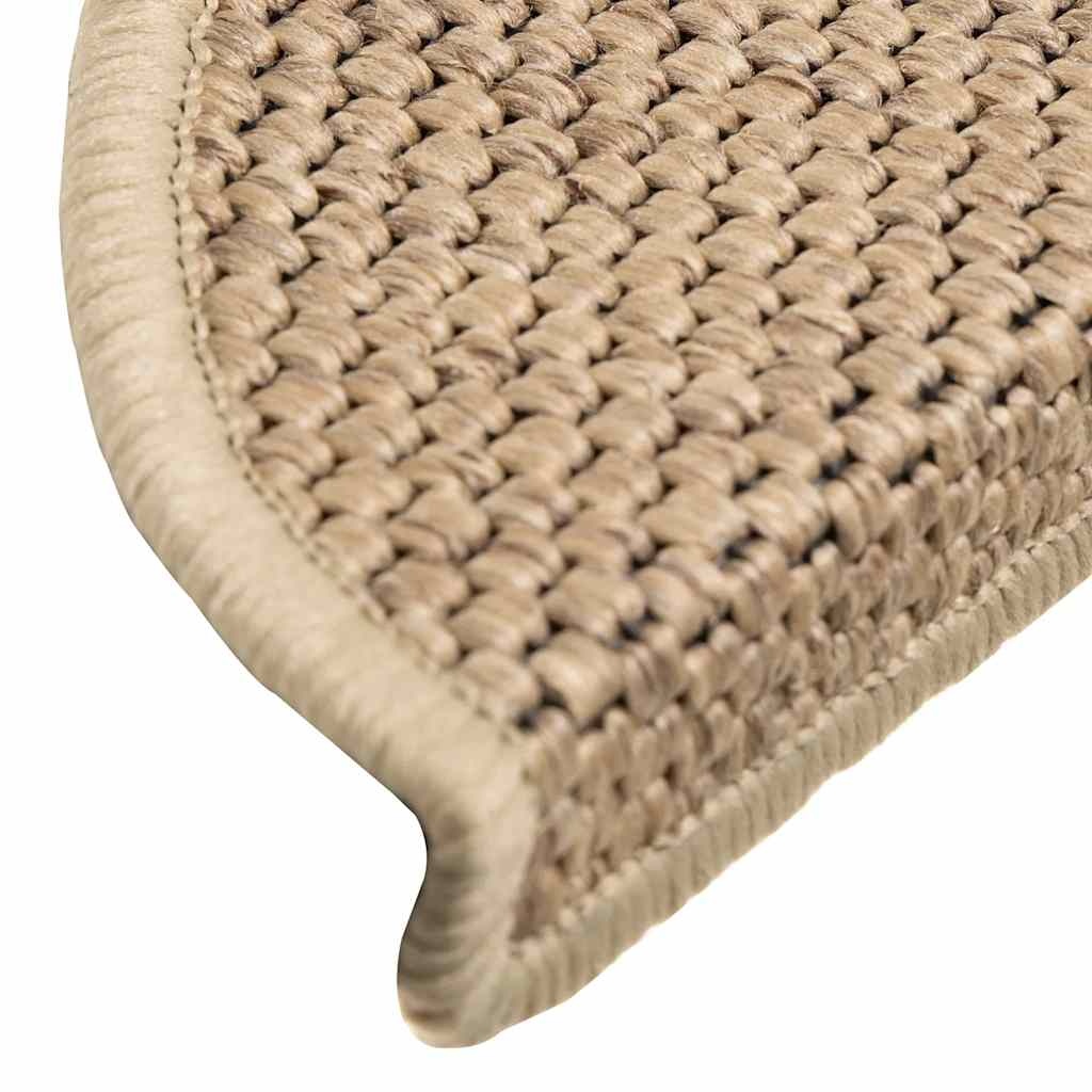 Trapmatten 15 st. Sisal-look Zand - 35% Korting!