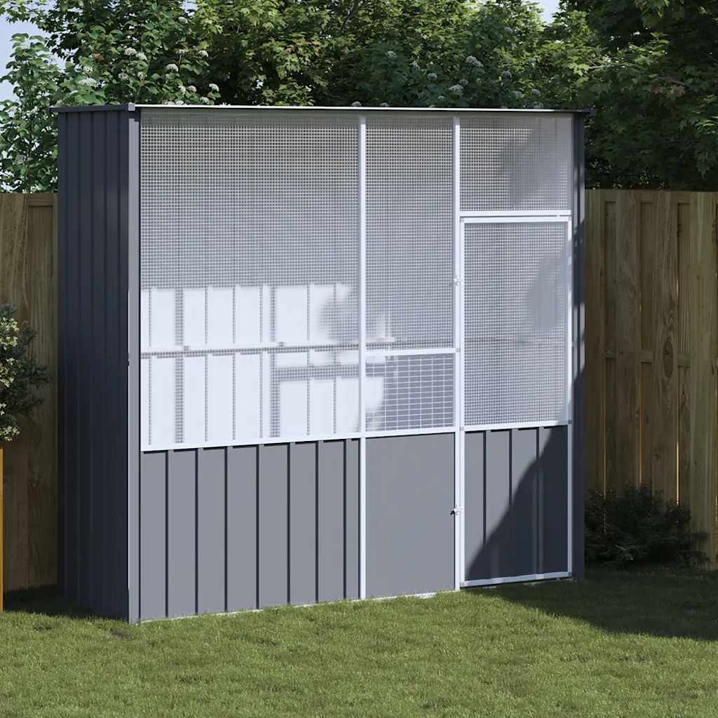 VidaXL Vogelkooi 215x78x200cm Antraciet - 35% Korting!