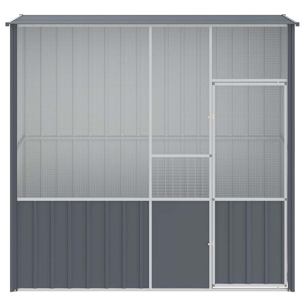 VidaXL Vogelkooi 215x78x200cm Antraciet - 35% Korting!