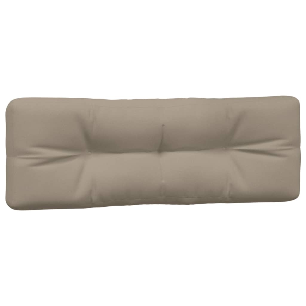 vidaXL Palletkussens Taupe (2 st.) - 35% Korting!