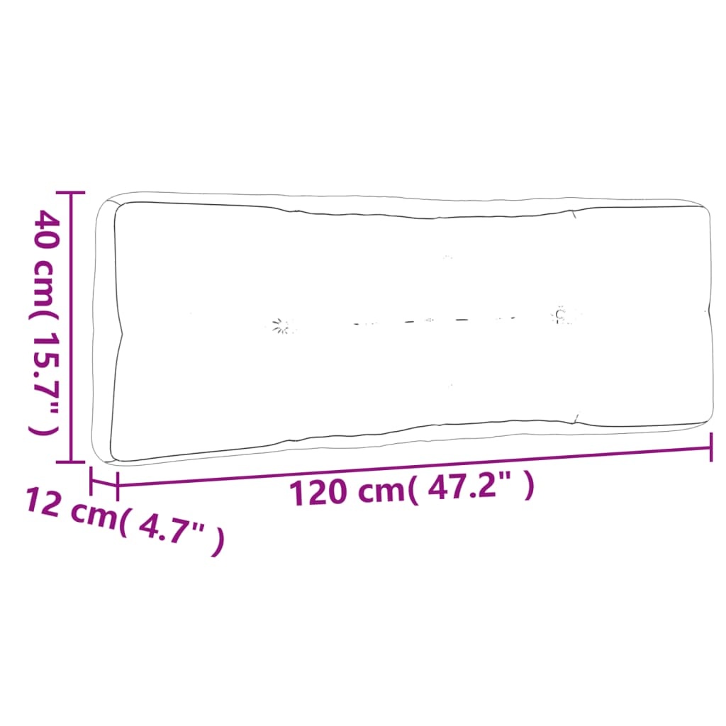vidaXL Palletkussens Taupe (2 st.) - 35% Korting!