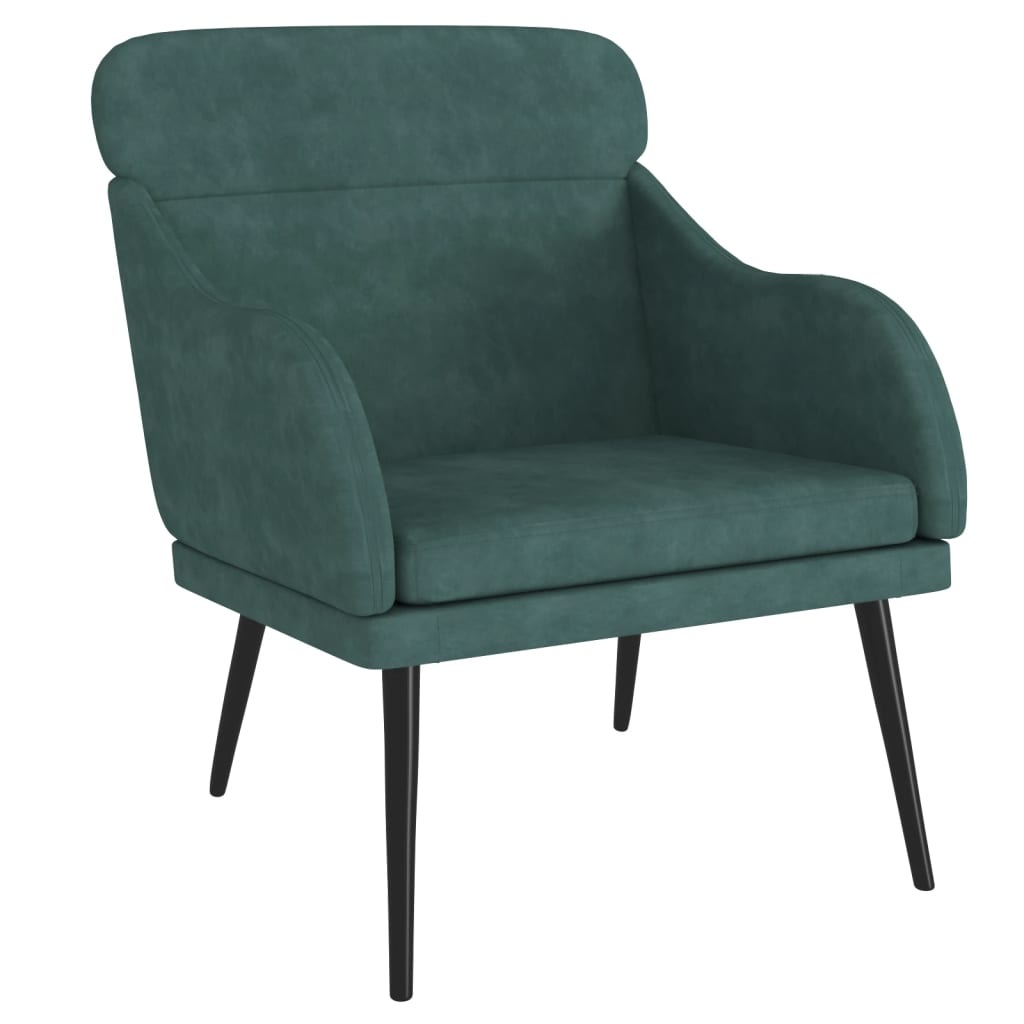 VidaXL Fauteuil Donkergroen Fluwelen Stof - 35% Korting!