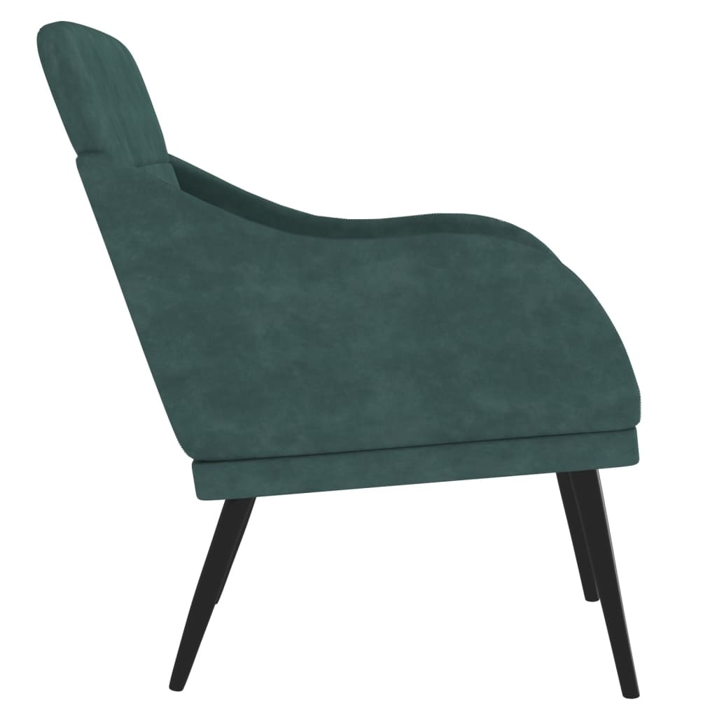 VidaXL Fauteuil Donkergroen Fluwelen Stof - 35% Korting!