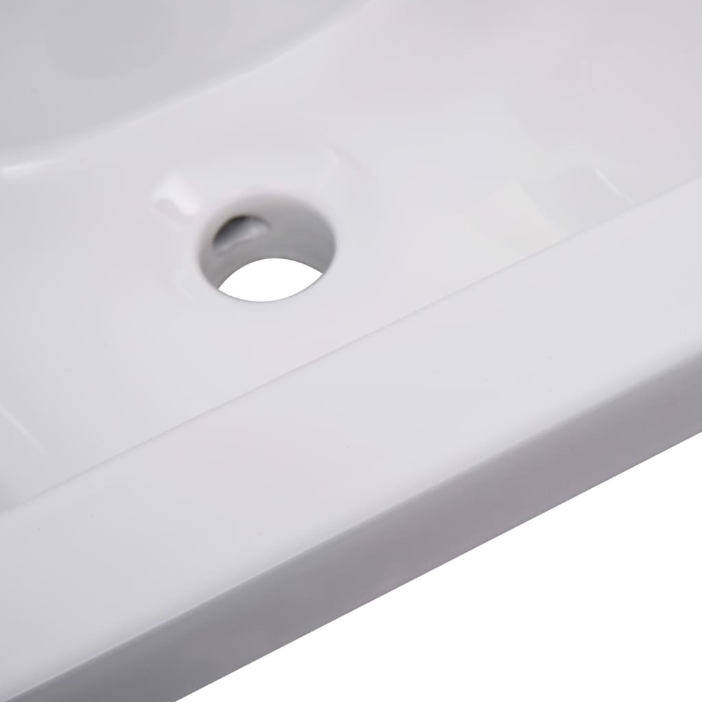 vidaXL Inbouwwastafel Wit 42cm - 35% Korting!