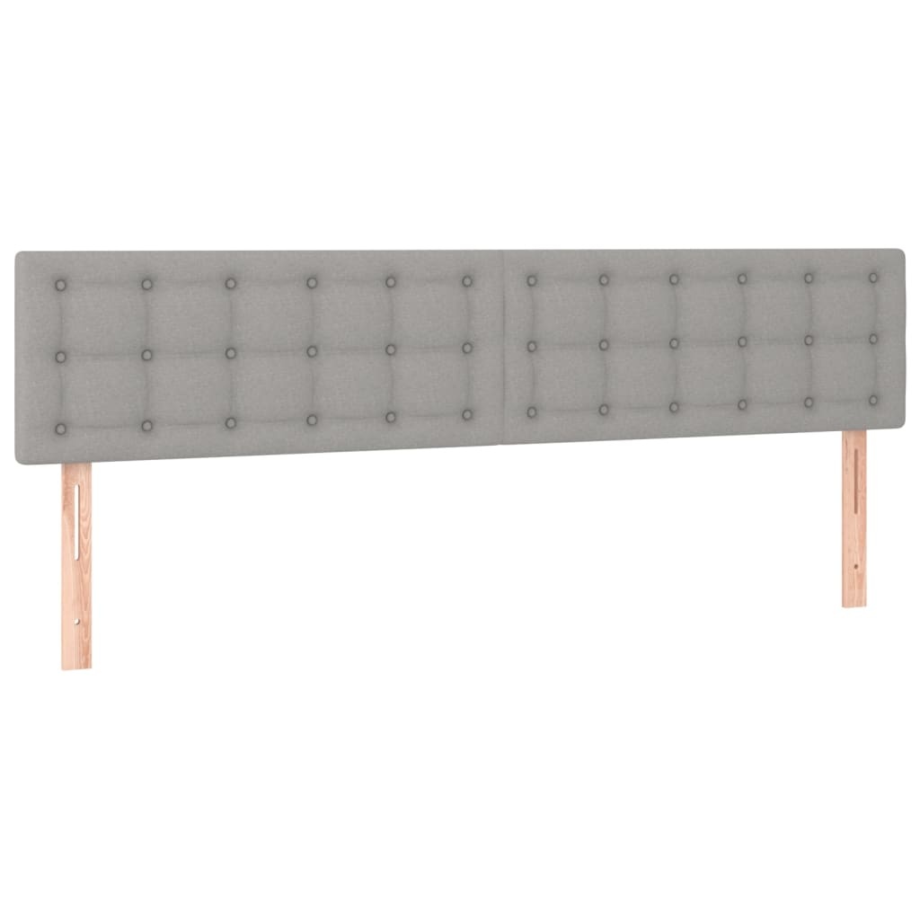 vidaXL Hoofdborden 2x 90cm Lichtgrijs - 35% Korting!