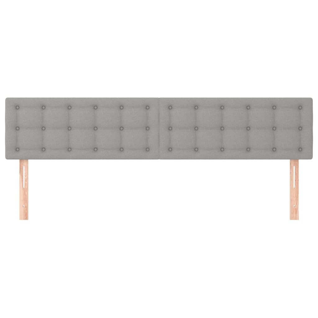 vidaXL Hoofdborden 2x 90cm Lichtgrijs - 35% Korting!