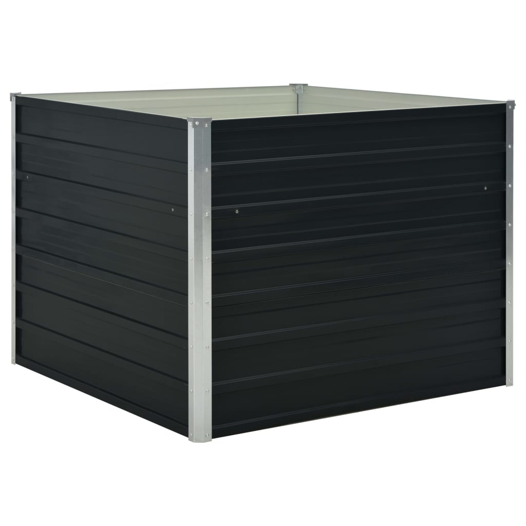 vidaXL Verhoogde Plantenbak 100x100cm Antraciet - 35% Korting!