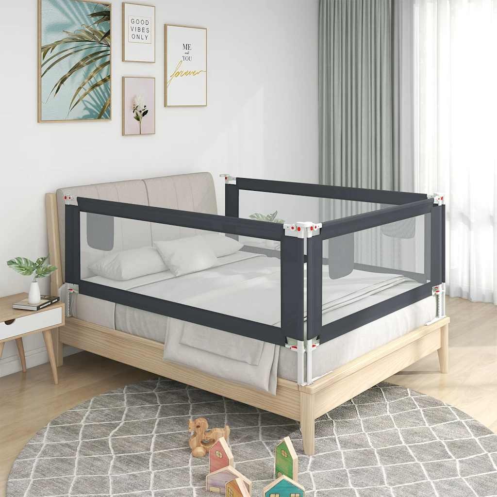 VidaXL Bedhekje Peuter 190cm Donkergrijs - 35% Korting!