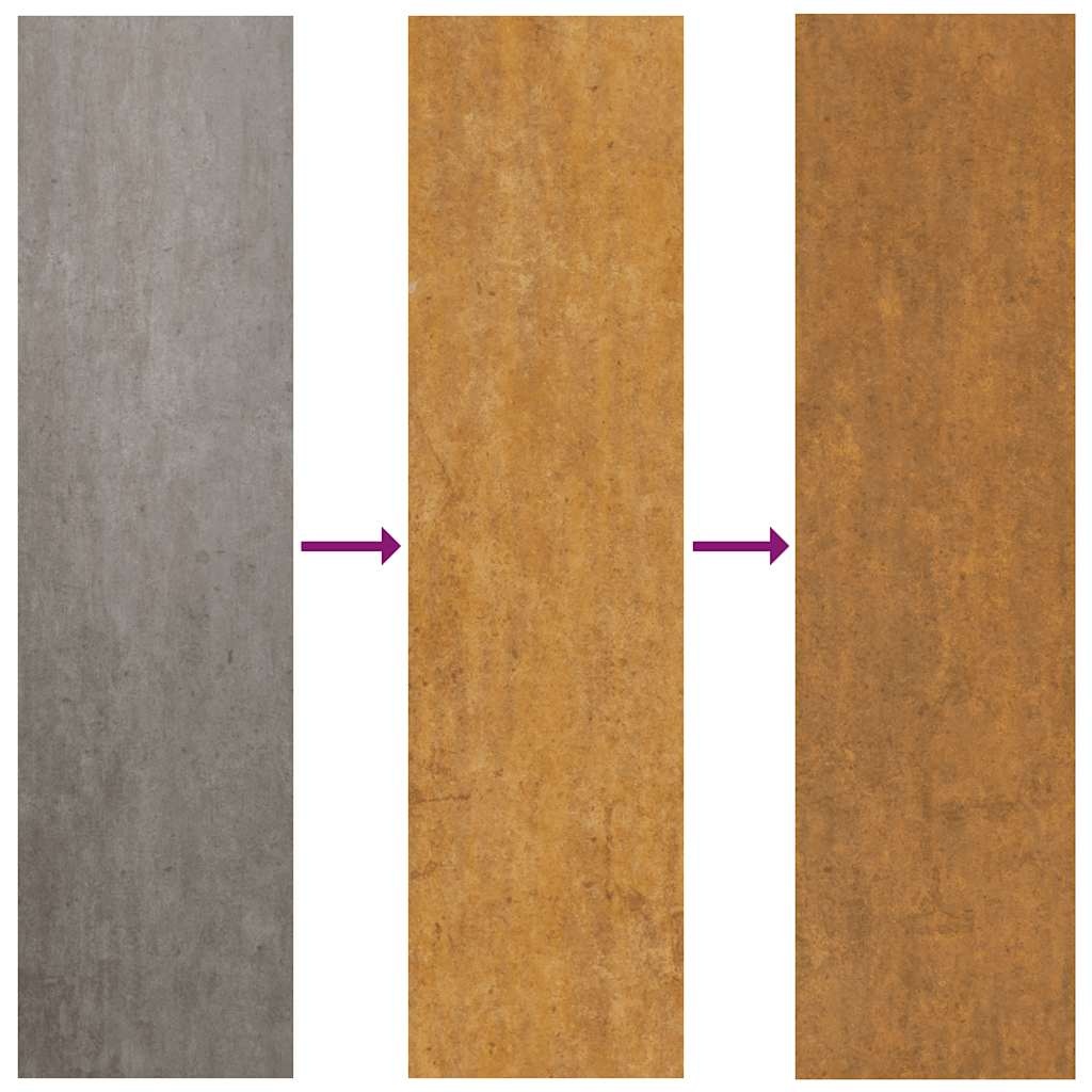 Poort Cortenstaal Grasdesign 105x180cm - 35% Korting!