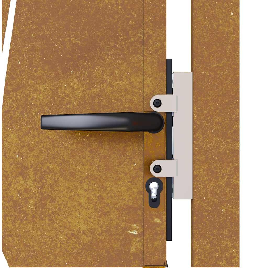 Poort Cortenstaal Grasdesign 105x180cm - 35% Korting!