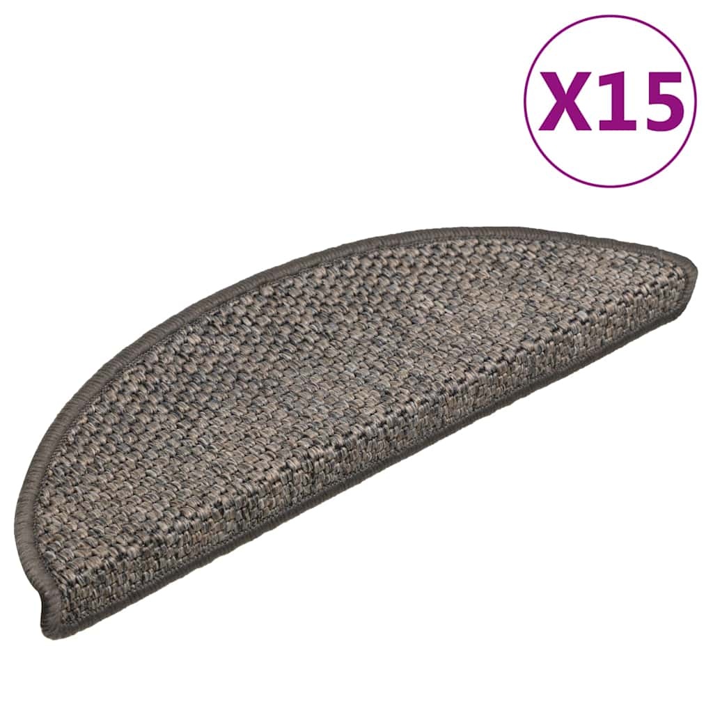 Trapmatten Sisal-look Bruinbeige (15 st) - 35% Korting!
