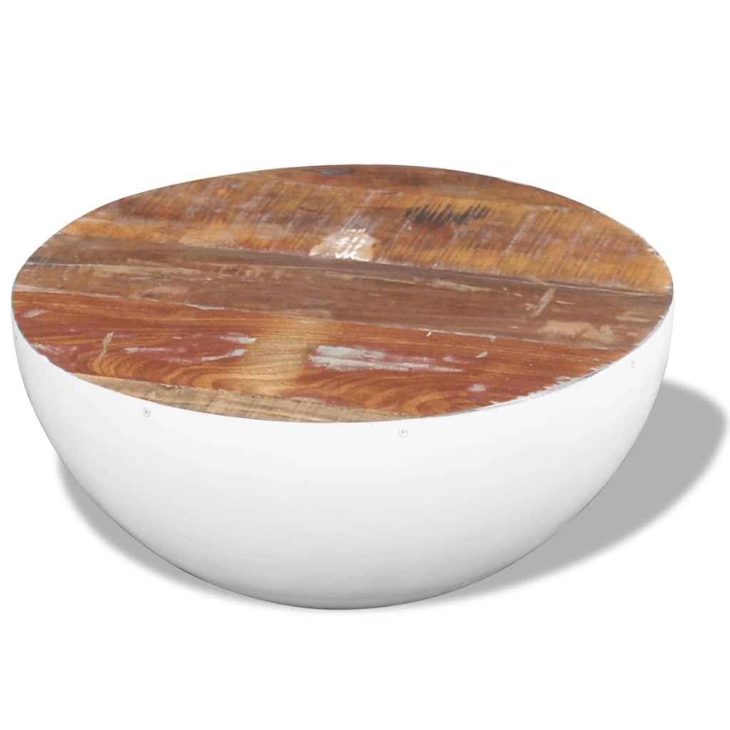 Salontafel Komvormig Gerecycled Hout 60cm - 35% Korting!