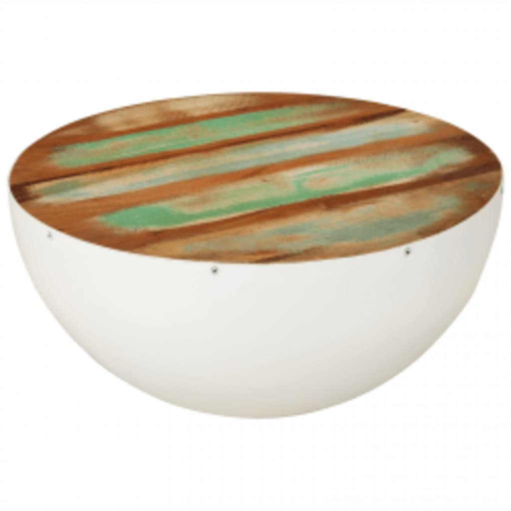 Salontafel Komvormig Gerecycled Hout 60cm - 35% Korting!