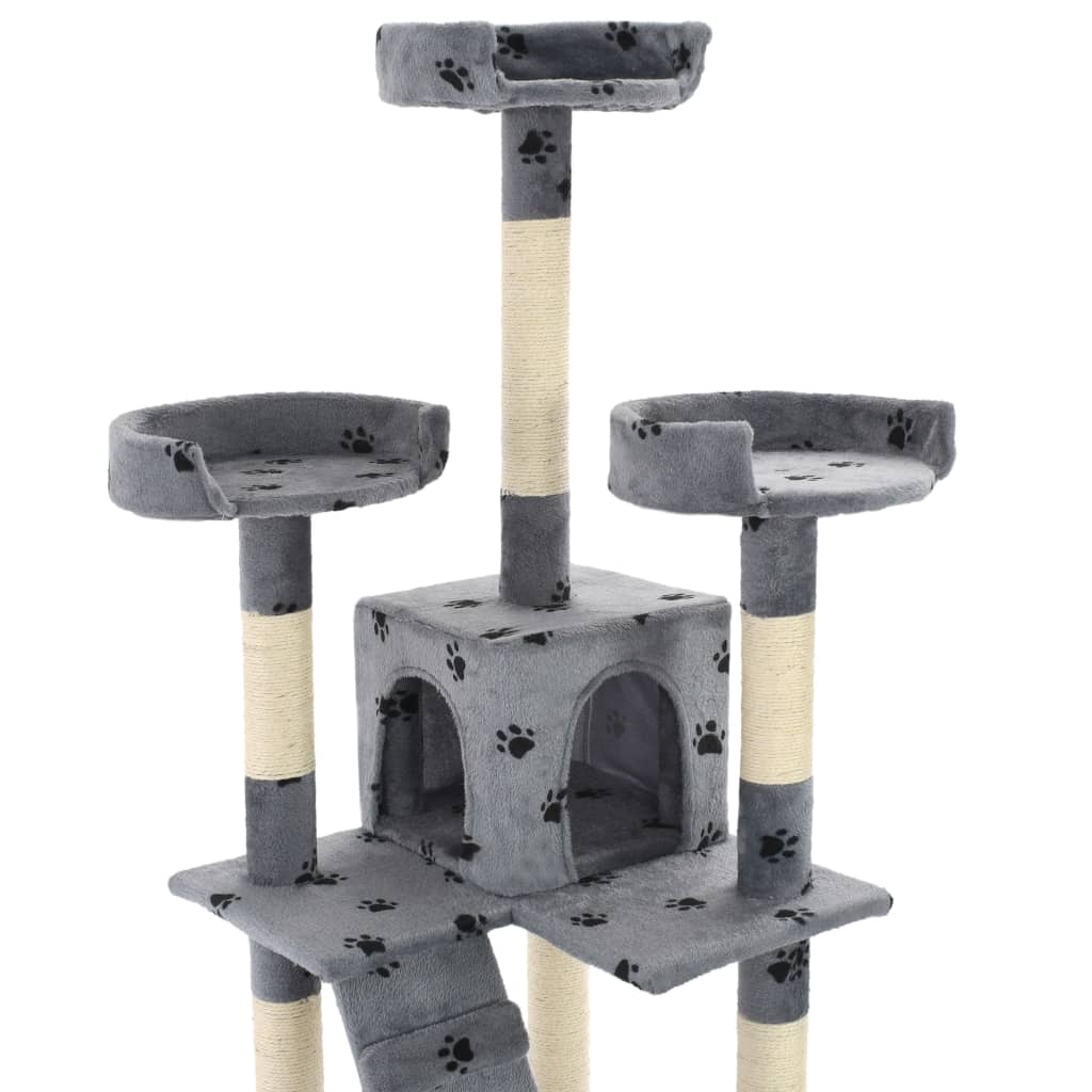 vidaXL Kattenkrabpaal 170cm Grijs -35% Korting!