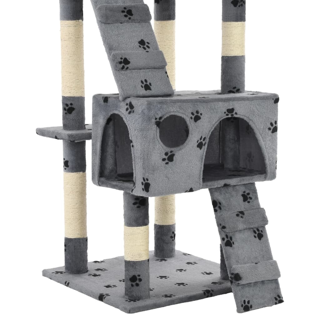 vidaXL Kattenkrabpaal 170cm Grijs -35% Korting!