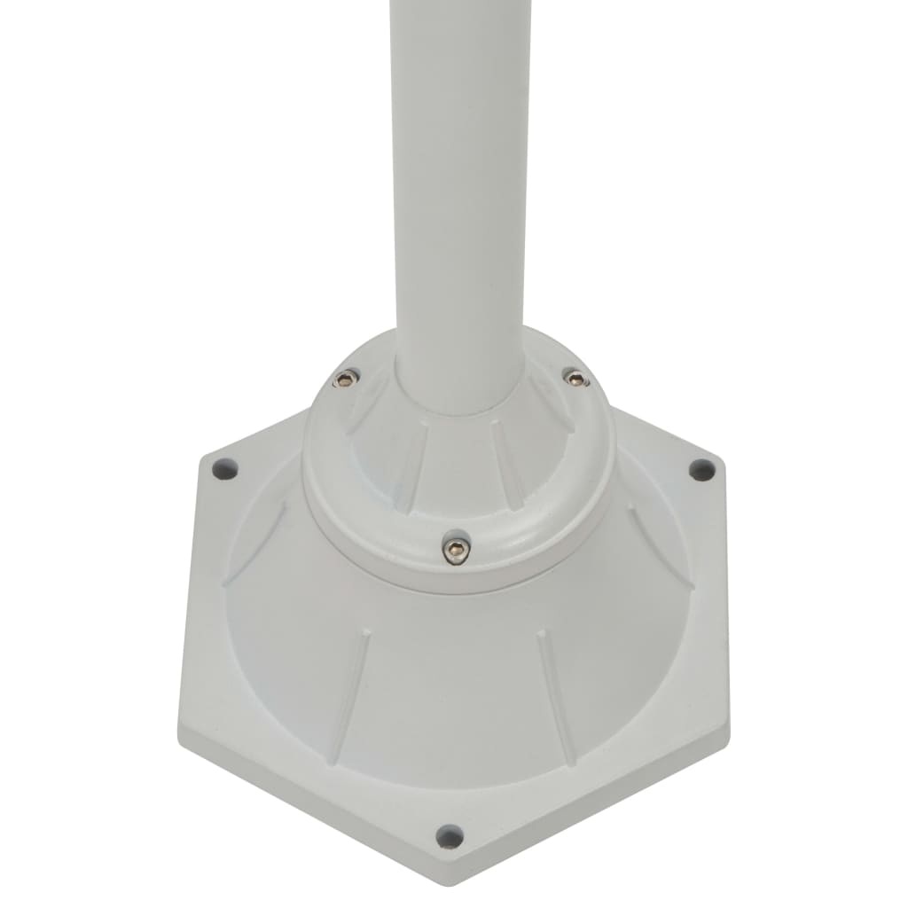 vidaXL Tuinpaal Lamp 2-delig Wit 220cm -35% Korting!