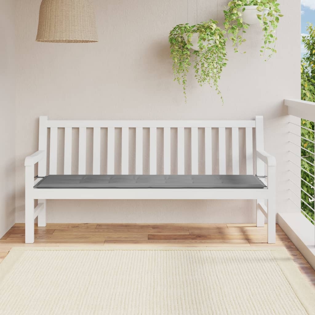 Tuinbankkussen Grijs 180x50x3 cm - 45% Korting!