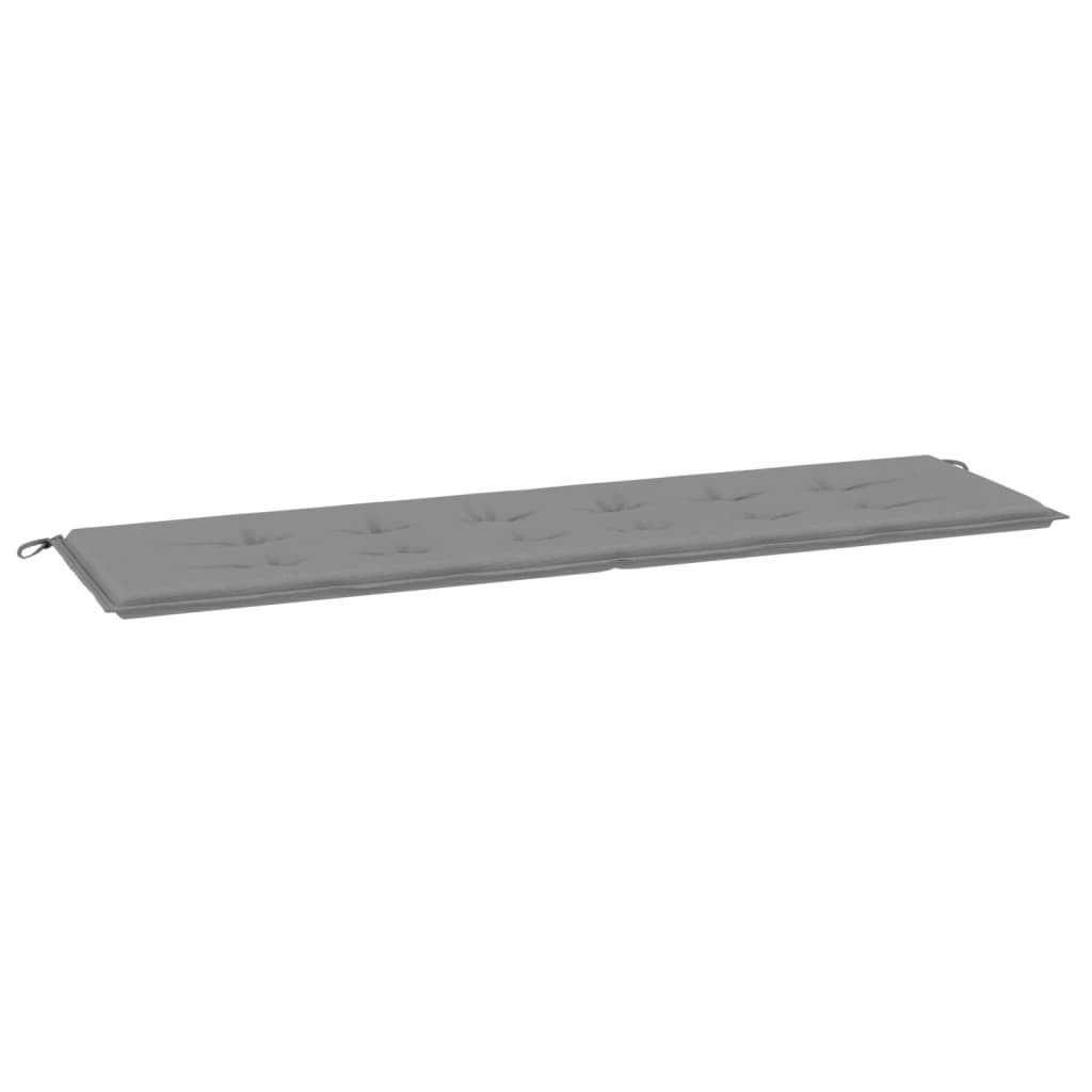 Tuinbankkussen Grijs 180x50x3 cm - 45% Korting!