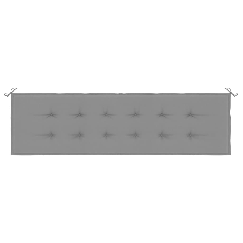 Tuinbankkussen Grijs 180x50x3 cm - 45% Korting!