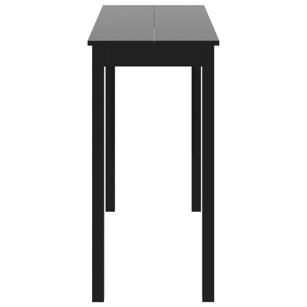 vidaXL Bartafel Zwart MDF - Nieuwstaat! 35% Korting