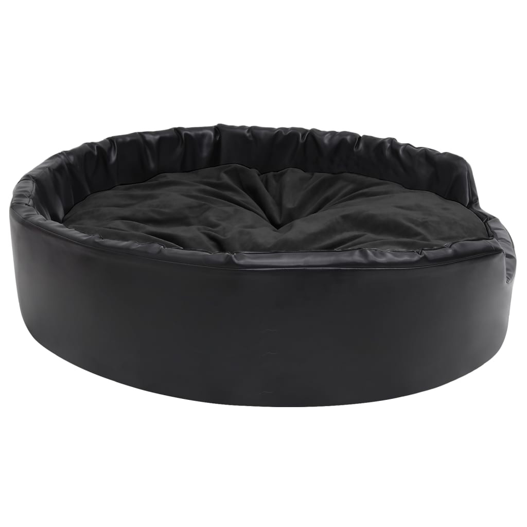 vidaXL Hondenmand 99cm Zwart - Pluche & Kunstleer - 35% Korting!