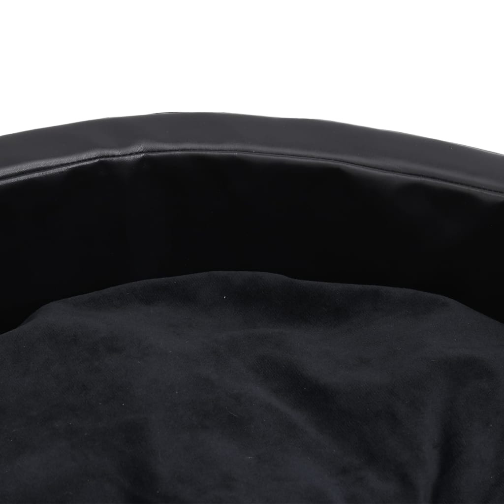 vidaXL Hondenmand 99cm Zwart - Pluche & Kunstleer - 35% Korting!