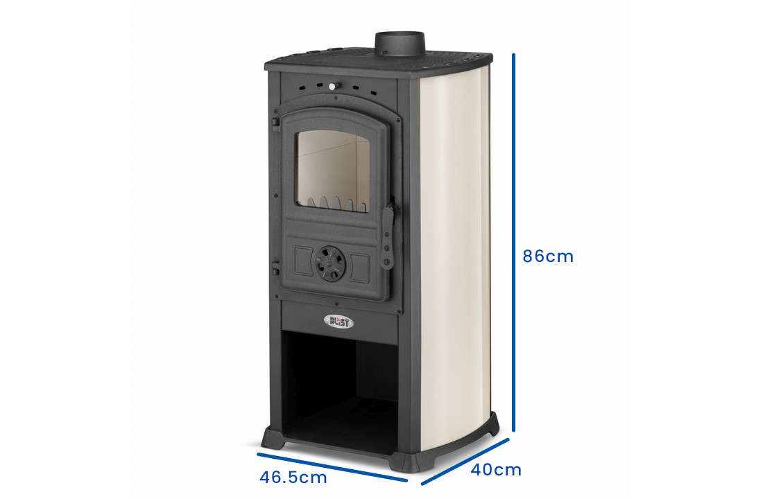 Houtkachel met Kookplaat - 10kW - 63% Korting! (Beschadigd)