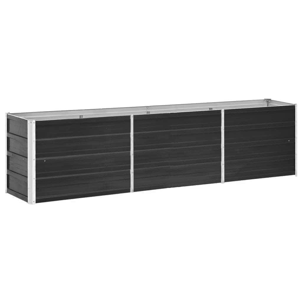 VidaXL Verhoogde Plantenbak 240cm Antraciet -35%! Gegalvaniseerd Staal