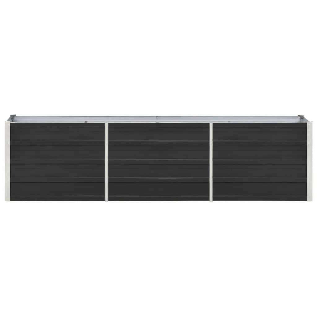 VidaXL Verhoogde Plantenbak 240cm Antraciet -35%! Gegalvaniseerd Staal