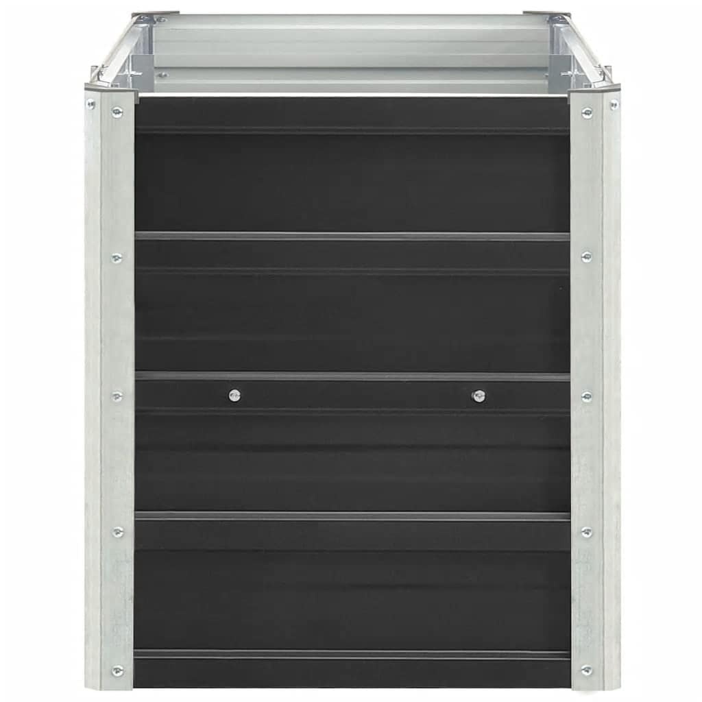 VidaXL Verhoogde Plantenbak 240cm Antraciet -35%! Gegalvaniseerd Staal