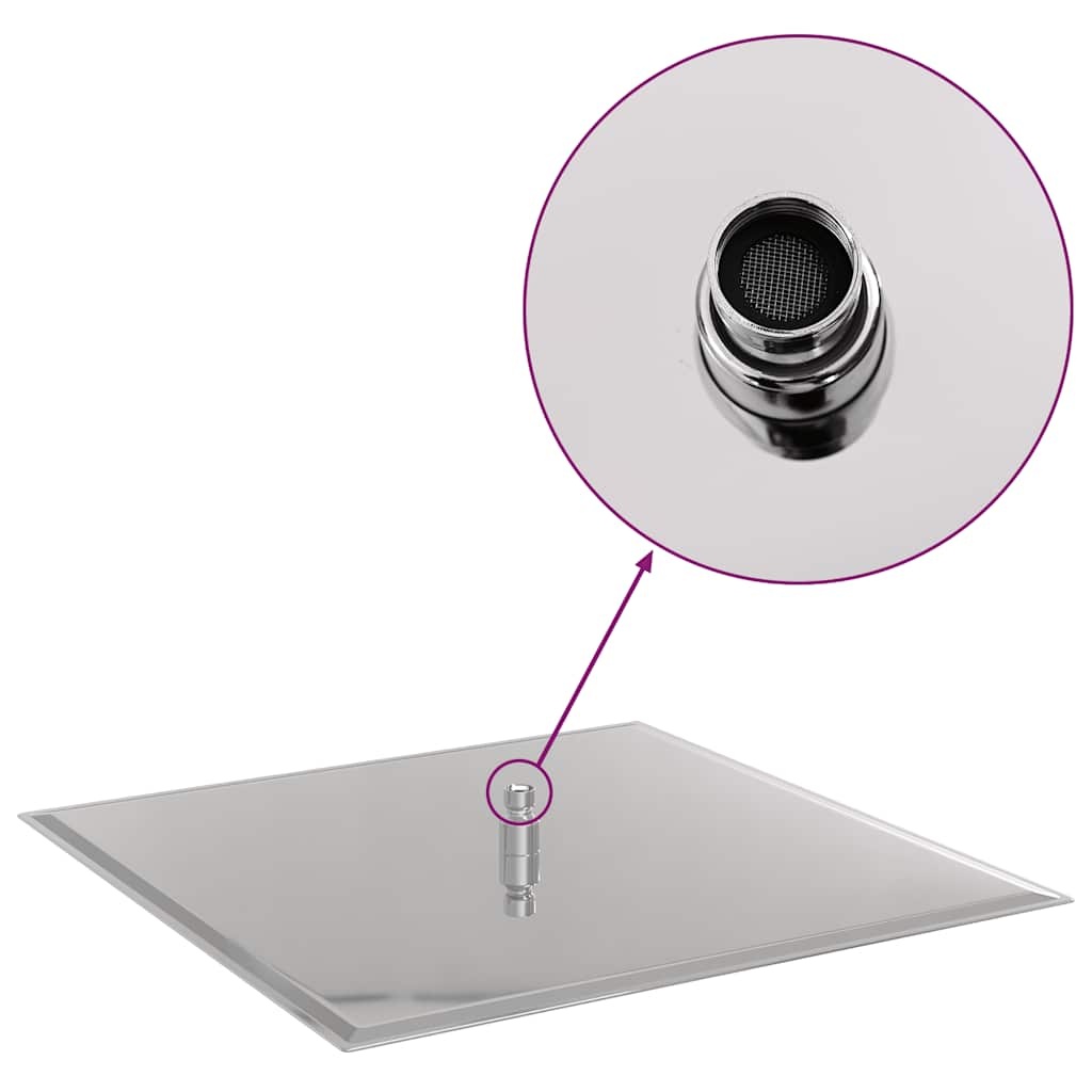 vidaXL Regendouchekop Vierkant 50x50 RVS - 35% Korting!