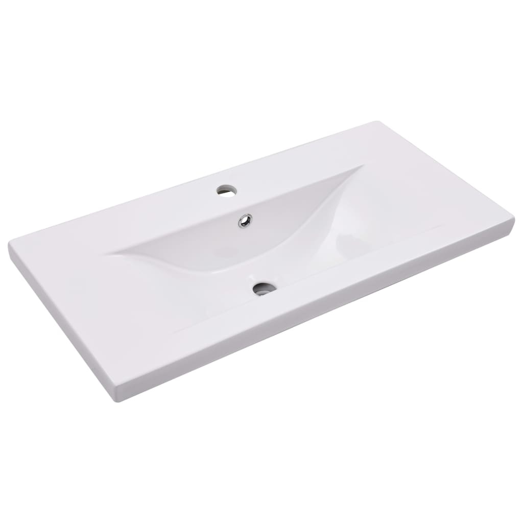 vidaXL Inbouwwastafel Wit 81cm - 53% Korting! (Beschadigde Verpakking)