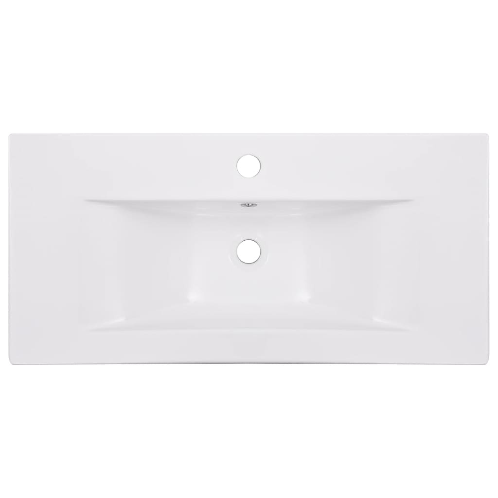 vidaXL Inbouwwastafel Wit 81cm - 53% Korting! (Beschadigde Verpakking)