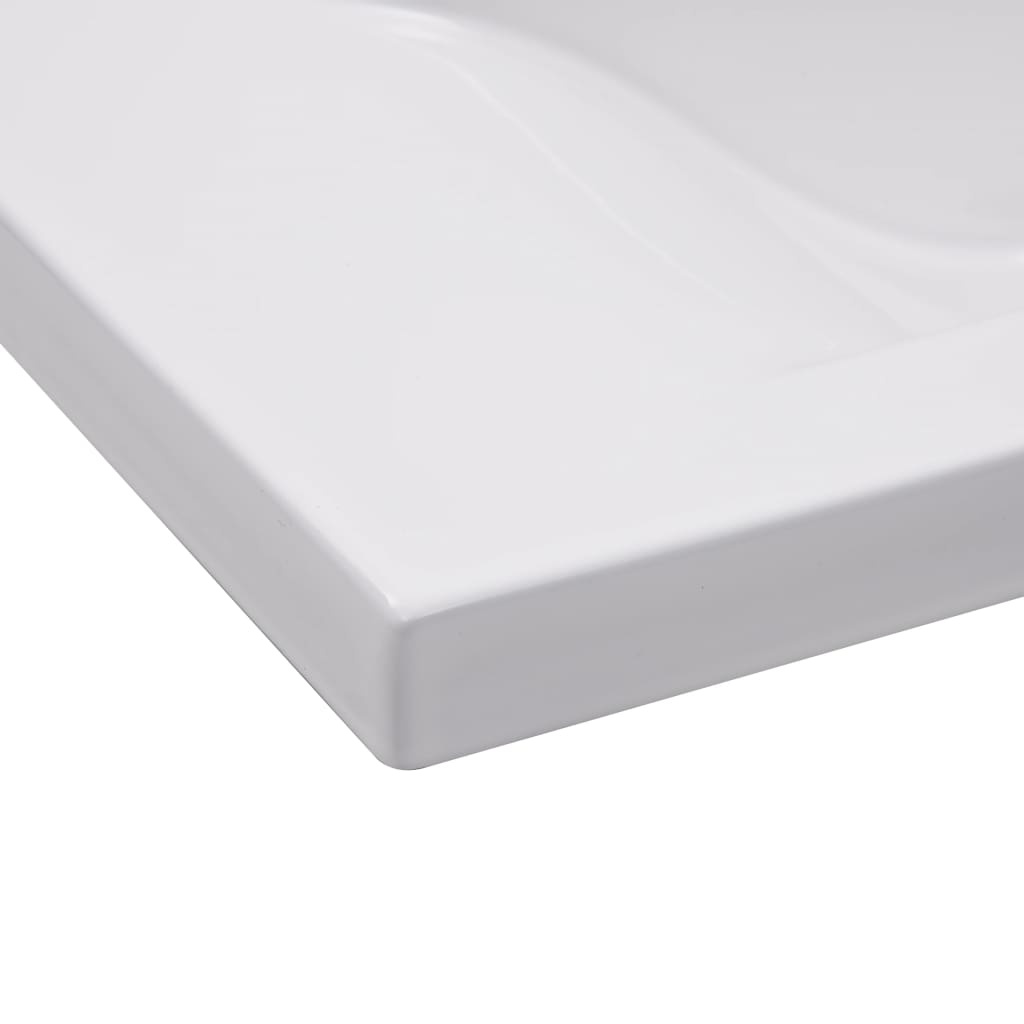 vidaXL Inbouwwastafel Wit 81cm - 53% Korting! (Beschadigde Verpakking)