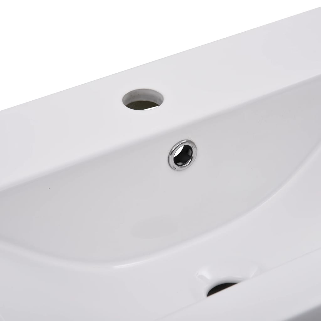 vidaXL Inbouwwastafel Wit 81cm - 53% Korting! (Beschadigde Verpakking)