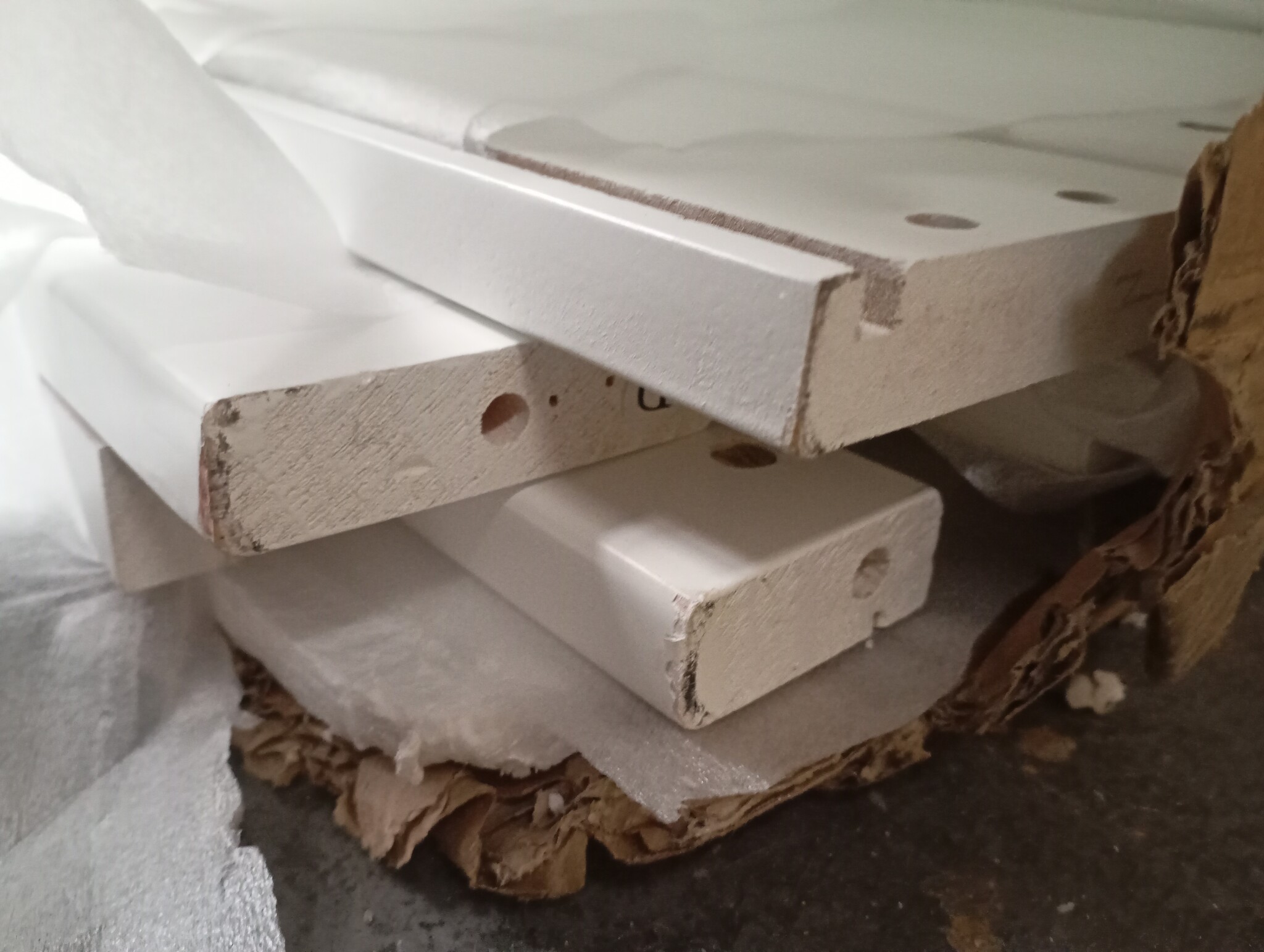 Huisbed 160x80 + Logeerbed - Wit - Hoekschade - 55% Korting!