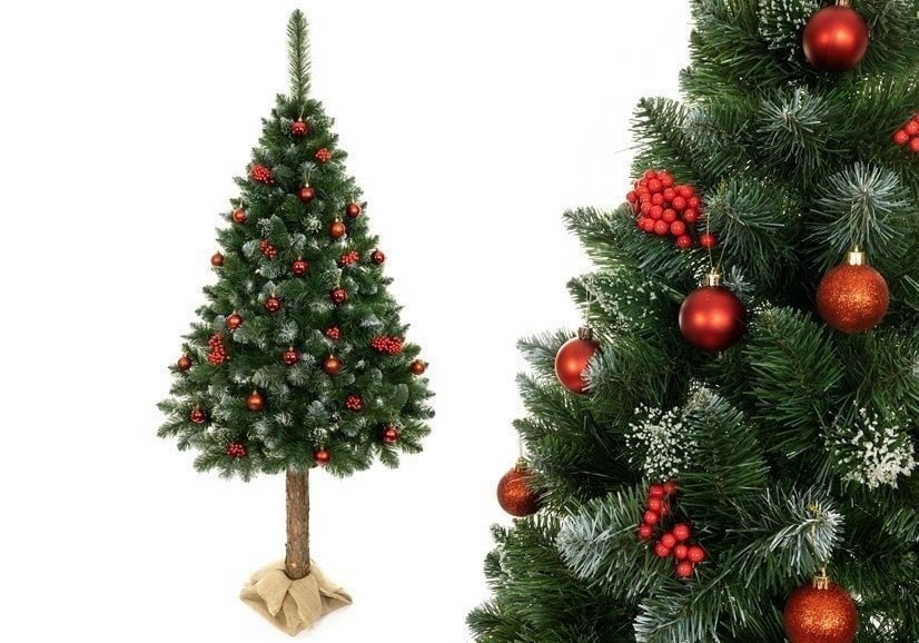 Kunstkerstboom 180cm met Sneeuw & Glitter - 55% Korting!