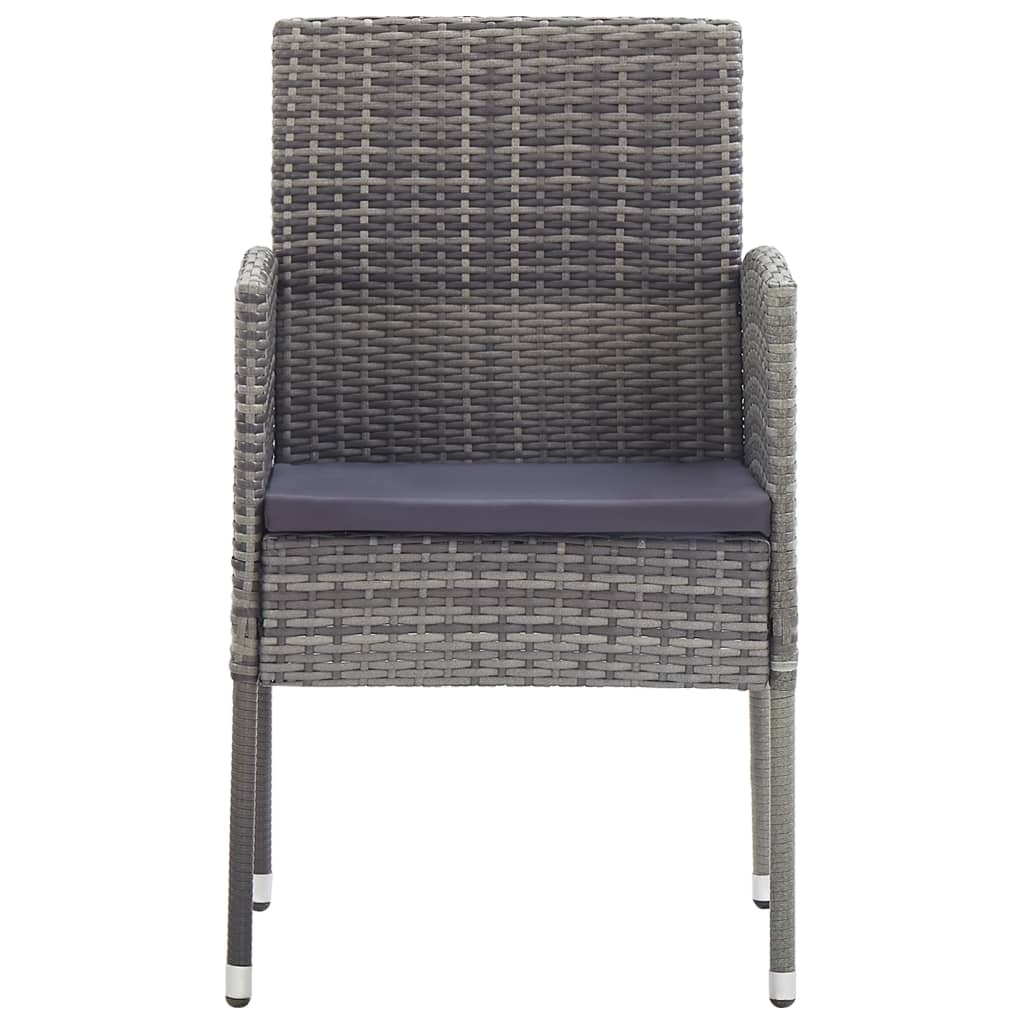 vidaXL Tuinstoelen 4 st Grijs - 35% Korting!