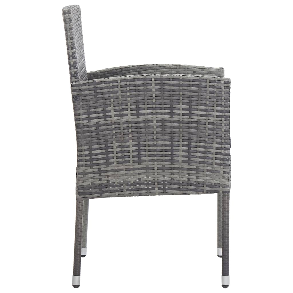 vidaXL Tuinstoelen 4 st Grijs - 35% Korting!