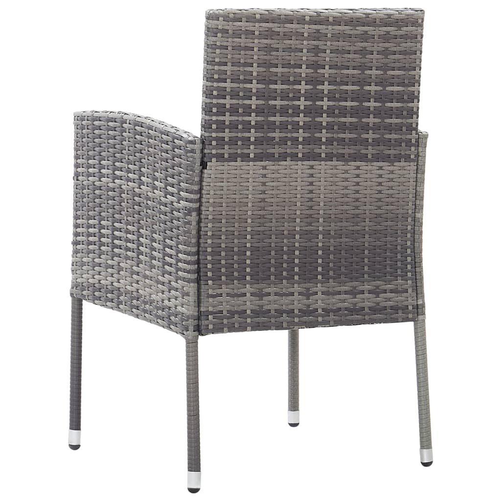 vidaXL Tuinstoelen 4 st Grijs - 35% Korting!