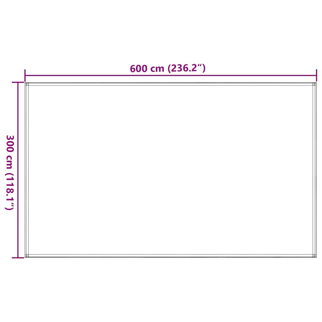vidaXL Tenttapijt 300x600 Antraciet - 35% Korting! Krasje